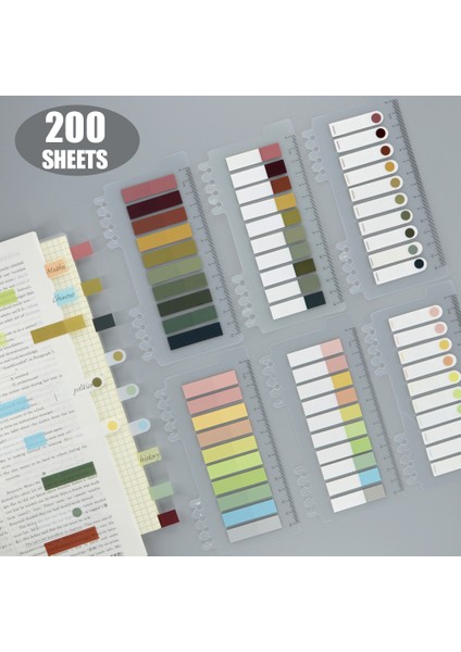 1 Paket (200 Sayfa) 200 Sayfa Posted It Şeffaf Yapışkan Notlar Kendinden Yapışkanlı Açıklama Kitapları Not Defteri Yer Imlerisekmeler Bloknot Dizin Kırtasiye (Yurt Dışından)