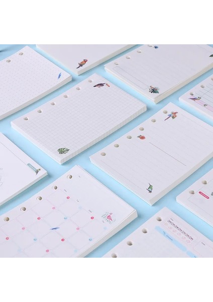 Çanta A6 2023 45 Sayfa Kawaii A5 A6 Gevşek Yaprak Defter Kağıdı Dolum Spiral Bağlayıcı Dizin Iç Sayfalar Aylık Haftalık Günlük Planlayıcı Gündem (Yurt Dışından) fiyatları