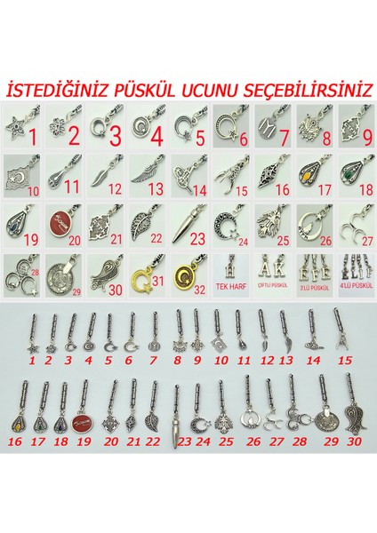 Ahşap Kutusunda Hediyeli Ateş Kehribar Tesbih LT1043