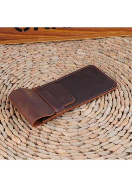 Mavi S Retro Suni Deri El Yapımı Kalemlik Kalem Kılıfı Koruyucu Kol Kapağı (Yurt Dışından) fiyatları