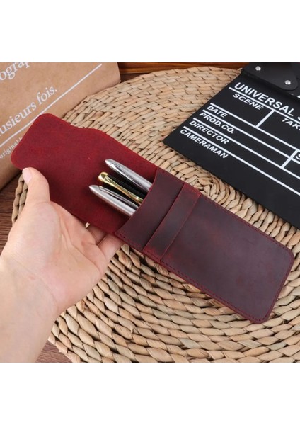 Mavi S Retro Suni Deri El Yapımı Kalemlik Kalem Kılıfı Koruyucu Kol Kapağı (Yurt Dışından) modelleri
