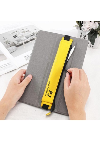 Mavi Pu Kalem Kutusu Deri Elastik Toka Kitap Dizüstü Moda Kalem Çantası Okul Kalem Kutusu Toplantı Için Kolay Taşıma Kırtasiye (Yurt Dışından) modelleri