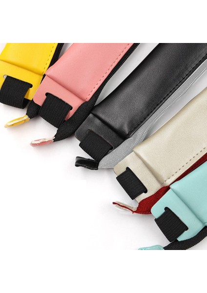 Mavi Pu Kalem Kutusu Deri Elastik Toka Kitap Dizüstü Moda Kalem Çantası Okul Kalem Kutusu Toplantı Için Kolay Taşıma Kırtasiye (Yurt Dışından) fırsatları