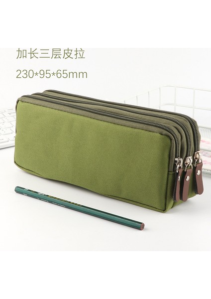 Stil 4 3 Fermuarlı Kalem Kutusu Okul Malzemeleri Trousse Scolaire Kore Kırtasiye Büyük Kapasiteli Kalem Çantası Estuche Kalemlik Kalem Kutusu (Yurt Dışından)