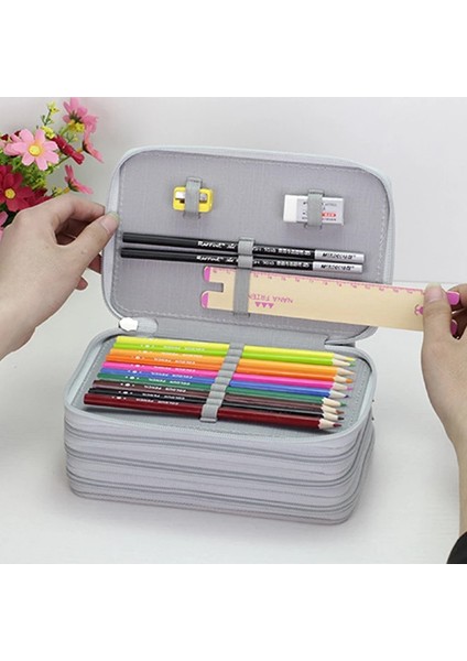 A3 Dört Katlı Büyük Depolama Kalem Kutusu Renkli Kalem Kutusu Çantası Kawaii Öğrencileri Okul Ofis Sevimli Kalem Kutuları Saklama Poşetleri Kırtasiye Malzemeleri (Yurt Dışından) fırsatları