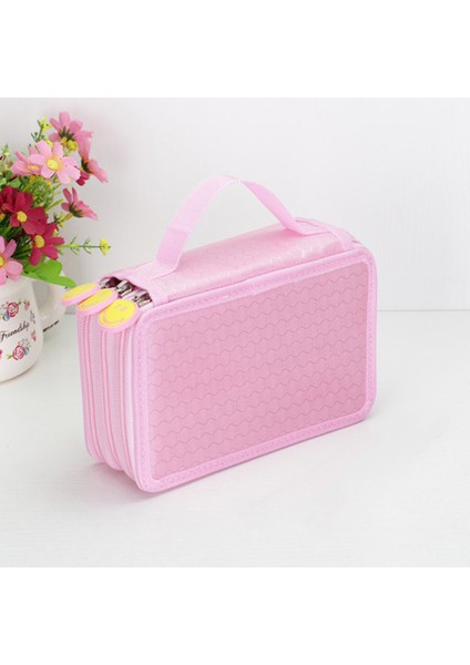 Pembe-3 Katmanlar 36/48/72 Delik Oxford Okul Kalem Kutusu Kawaii Penaltı Kalem Kutusu Büyük Kalem Çantası Kutusu Çok Çocuklar Çok Fonksiyonlu Kırtasiye Kese (Yurt Dışından)