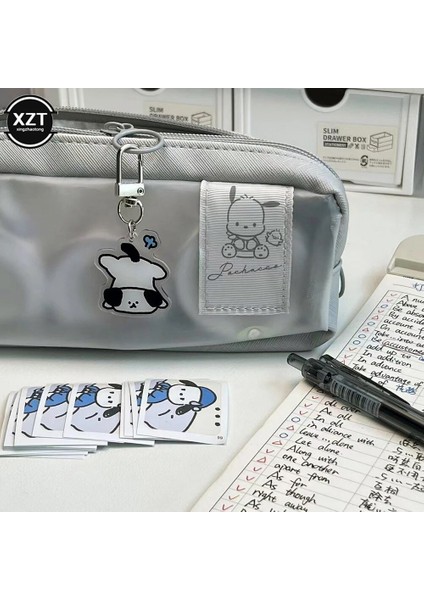 Açık Gri Yüksek Kapasiteli Kalem Çantası Öğrenci Pochacco Kalem Kutusu Düz Renk Çok Katmanlı Fermuarlı Saklama Çantası Kız Erkek Hediyeler (Yurt Dışından) indirimleri
