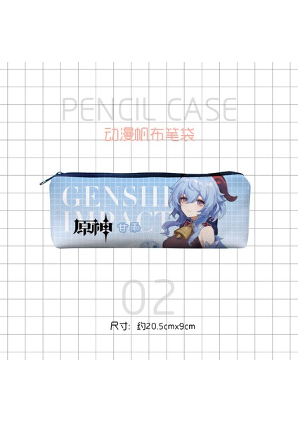 Stil 1 Anime Genshin Etki Kalem Kutusu Genç Sıcak Oyun Siyah Makyaj Kılıfları Kozmetik Kutusu Depolama Okul Malzemeleri Karikatür Kese (Yurt Dışından) indirimleri