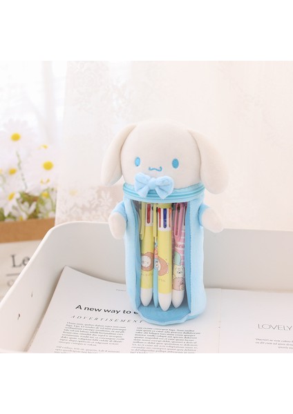 24X8X16 cm Kawaii Sanrio Peluş Kalem Kutusu Karikatür Kuromi Melody Cinnamoroll Peluş Bebek Sevimli Şeffaf Kalemlik Kutusu Oyuncaklar Kızlar Için Hediye (Yurt Dışından)