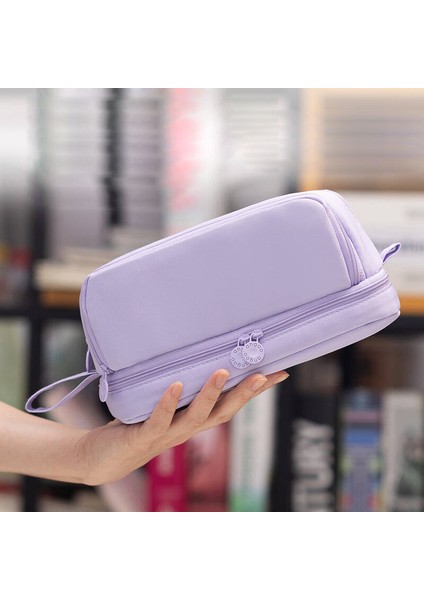 Tip B Yıldız 3 Veya 4 Bölmeli Mor Büyük Kalem Kutusu Kalem Çantası Okul Öğrenci Kalem Kutuları Kozmetik Çantası Sabit Organize Ofis Arzı (Yurt Dışından) modelleri