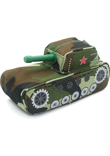 Lacivert Tank Moda Büyük Kapasiteli Suv Kalem Kutusu Kamuflaj Kanvas Araba Kalem Çantaları Yaratıcı Çocuk Tankı Arabası Oyuncaklar Öğrenci Çalışma Hediye (Yurt Dışından)
