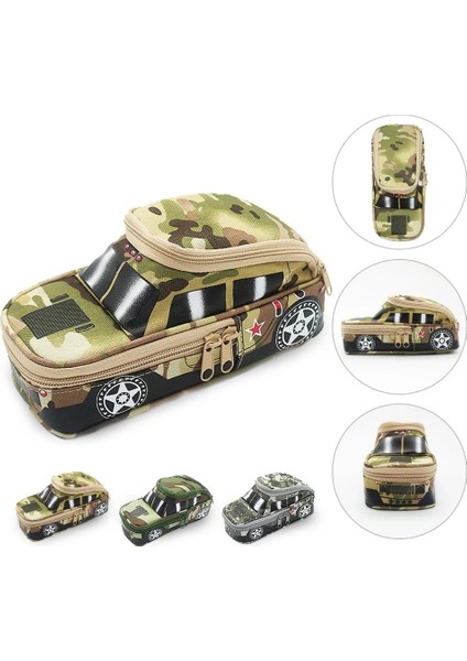 Lacivert Tank Moda Büyük Kapasiteli Suv Kalem Kutusu Kamuflaj Kanvas Araba Kalem Çantaları Yaratıcı Çocuk Tankı Arabası Oyuncaklar Öğrenci Çalışma Hediye (Yurt Dışından) modelleri