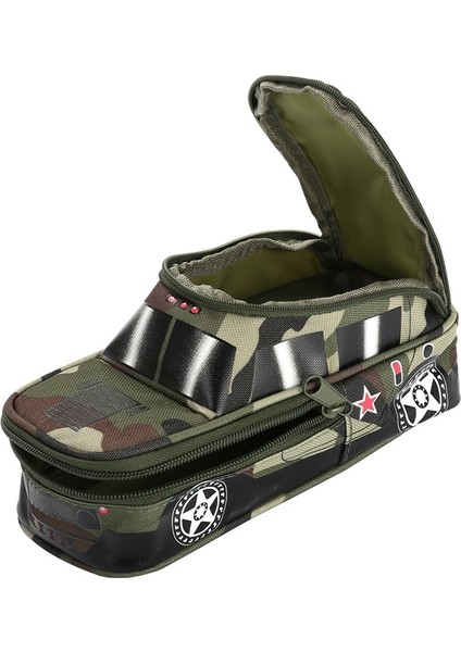 Lacivert Tank Moda Büyük Kapasiteli Suv Kalem Kutusu Kamuflaj Kanvas Araba Kalem Çantaları Yaratıcı Çocuk Tankı Arabası Oyuncaklar Öğrenci Çalışma Hediye (Yurt Dışından) fırsatları
