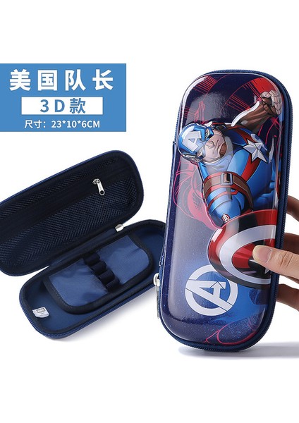 6091A10 Disney Sabit Marvel Örümcek Adam 3D Kalem Kutusu Dondurulmuş 2 Elsa Prenses Kalem Çantaları Sevimli Okul Malzemeleri Kawaii Yılbaşı Hediyeleri (Yurt Dışından)