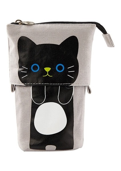Siyah Kedi Sevimli Kedi Kalem Kutusu Kawaii Kalem Kutusu Teleskopik Kalemlik Okul Malzemeleri Öğrenci Kırtasiye Kız Okul Seti Trousse Scolaire (Yurt Dışından)