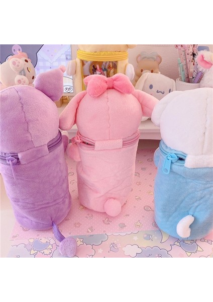 24X8X16 cm Kawaii Sanrio Peluş Kalem Kutusu Karikatür Kuromi Melody Cinnamoroll Peluş Bebek Sevimli Şeffaf Kalemlik Kutusu Oyuncaklar Kızlar Için Hediye (Yurt Dışından) modelleri