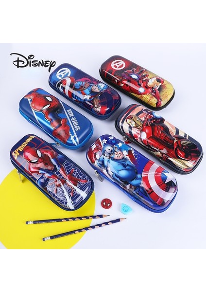 6091A9 Disney Sabit Marvel Örümcek Adam 3D Kalem Kutusu Dondurulmuş 2 Elsa Prenses Kalem Çantaları Sevimli Okul Malzemeleri Kawaii Yılbaşı Hediyeleri (Yurt Dışından) modelleri