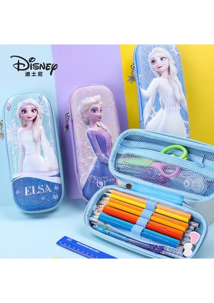 6091A9 Disney Sabit Marvel Örümcek Adam 3D Kalem Kutusu Dondurulmuş 2 Elsa Prenses Kalem Çantaları Sevimli Okul Malzemeleri Kawaii Yılbaşı Hediyeleri (Yurt Dışından) fırsatları