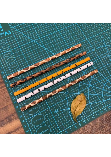 Zürafa 5 Pc El-Boyalı Hayvan Desen Günlük Kalem Yuvarlak Hb Öğrenci Çocuk Kaligrafi Kalemi Kaplan Derisi Zürafa Leopar Zebra Desen (Yurt Dışından)