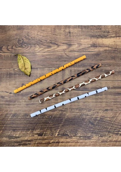 Zürafa 5 Pc El-Boyalı Hayvan Desen Günlük Kalem Yuvarlak Hb Öğrenci Çocuk Kaligrafi Kalemi Kaplan Derisi Zürafa Leopar Zebra Desen (Yurt Dışından)