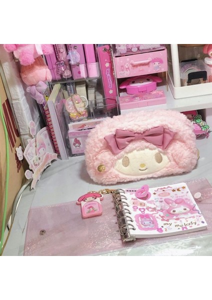H Peluş Sevimli Kalem Kutusu Çantası Kızlar Için Kawaii Kalem Kılıfı Kutusu Büyük Kapasiteli Öğrenci Okula Dönüş Malzemeleri Kore Kırtasiye Kılıfları (Yurt Dışından) indirimleri