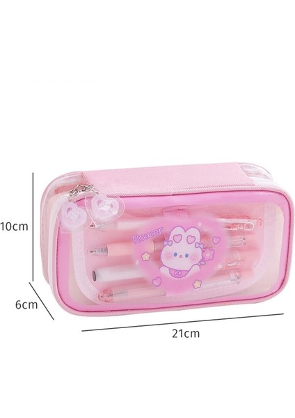 Stil 3 Kızlar Için Kalem Kutuları Okul Malzemeleri Sevimli Kalem Kutusu Trousse Scolaire Pencilcase Estuche Escolar Şeffaf Kalem Çantası (Yurt Dışından) fırsatları