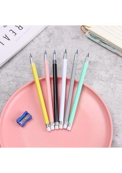 Pembe Kırtasiye Makaron Renk Çevre Dostu Mürekkep Yok Hb Mürekkepsiz Ebedi Kalem Sınırsız Yazma Kalem Kroki Aracı (Yurt Dışından)