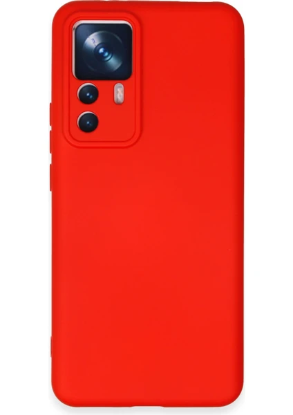 Case World Xiaomi Mi 12T Kapak Içi Kadife Kamera Korumalı Lansman Silikon Kılıf - Kırmızı