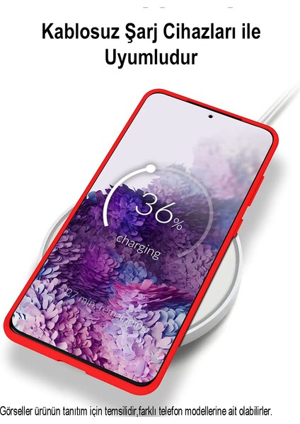 Samsung Galaxy M34 Kapak Içi Kadife Kamera Korumalı Lansman Silikon Kılıf - Açık Yeşil