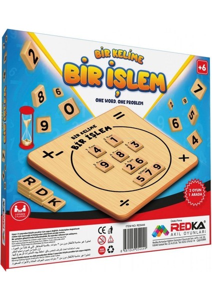 5453 Redka, Bir Kelime Bir Işlem