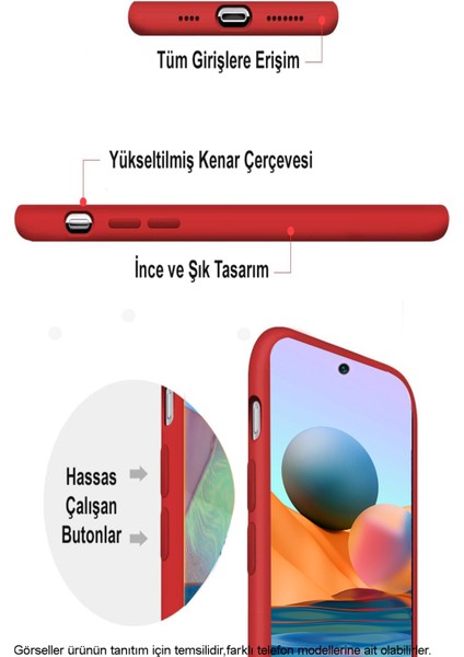 Xiaomi Mi 11T Kapak Içi Kadife Kamera Korumalı Lansman Silikon Kılıf - Siyah