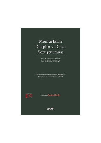 Memurların Disiplin ve Ceza Soruşturması - Halil Altındağ