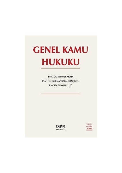 Genel Kamu Hukuku - Mehmet Akad