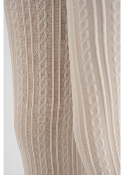 Desenli Çocuk Külotlu Çorap Ekru indirimleri