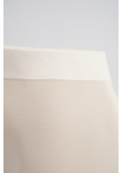 Desenli Çocuk Külotlu Çorap Ekru