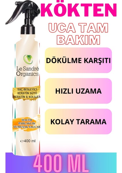 Keratin Kolajen Saç Bakım Sütü 400 ml