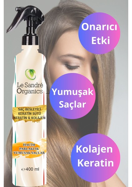 Keratin Kolajen Saç Bakım Sütü 400 ml fiyatları