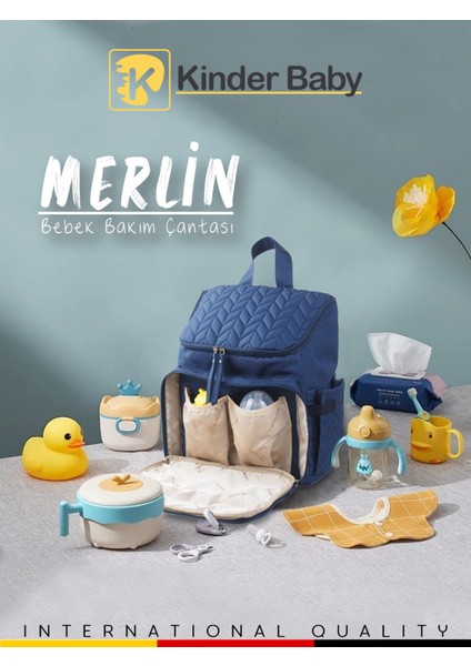 Kinder Baby Merlin Termal Anne Bebek Bakım Çantası