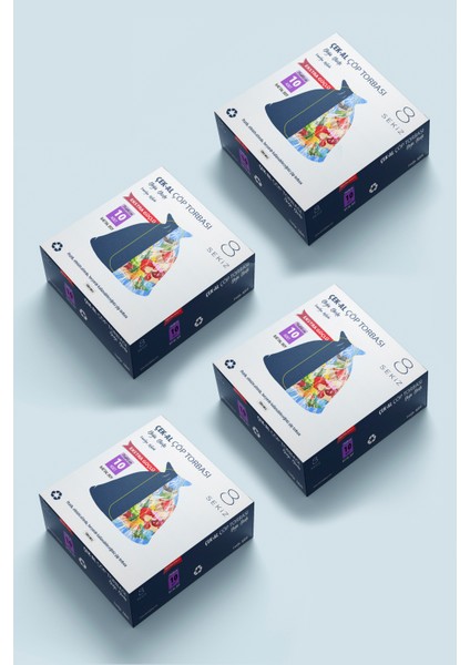 Çek-Al Çöp Torbası Jumbo Boy Ekstra Güçlü 4 Kutu * 10'lu = 40 Adet