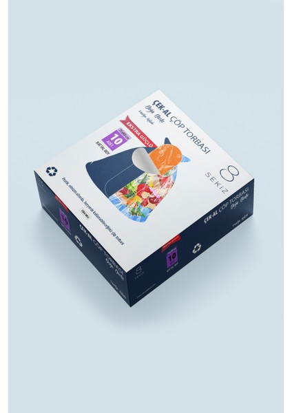 Çek-Al Çöp Torbası Jumbo Boy Ekstra Güçlü 4 Kutu * 10'lu = 40 Adet