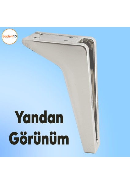 Penta 6'lı Set Mobilya Tv Ünitesi Çekyat Koltuk Kanepe Destek Ayağı 18 cm Krom Ayak M8 Civatalı