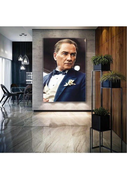 Mustafa Kemal Atatürk Yapay Zeka Günümüzdeki Hali Kanvas Tablo ART00125 fiyatları