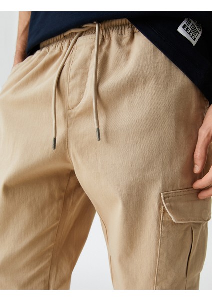 Jogger Kargo Pantolon Beli Bağcıklı Cep Detaylı