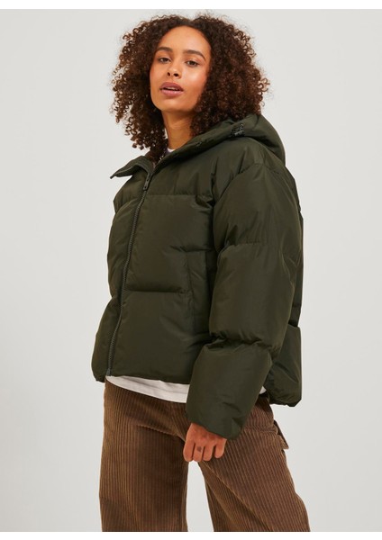 Koyu Yeşil Kadın Mont Jxmısty Down Blend Puffer Jacket Ot