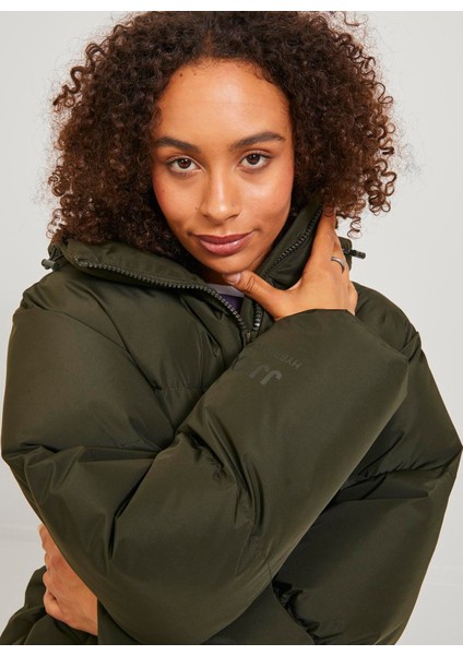 Koyu Yeşil Kadın Mont Jxmısty Down Blend Puffer Jacket Ot fiyatları
