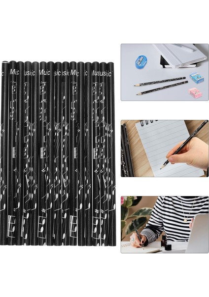 Gösterildiği Gibi Nota Noel Kalemler Çocuklar Okul Doğum Günü Öğrencileri El Yazısı Güzel Silgi Malzemeleri Klavye (Yurt Dışından)