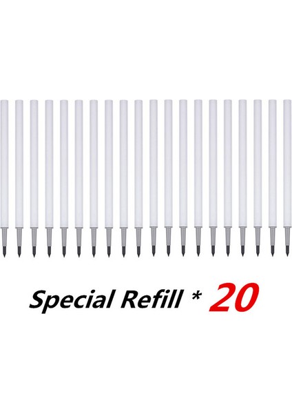 20 Adet Özel Dolum Çocuk Mekanik Sonsuz Kalem 2023 Sevimli Komik Kırtasiye 0.5mm Hb Kaymaz Yumuşak Kauçuk Silgi Dolum ile Sonsuz Kalem (Yurt Dışından)
