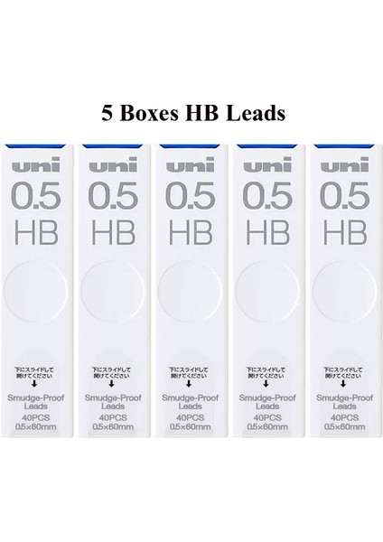 5 Kutu Hb Unı Mekanik Kurşun Kalem M5-1017 Metal El Sıkışma Kuru Toga Kurşun Çekirdek Otomatik Dönen Kesintisiz Çekirdek Kroki Sanat Kırtasiye 0.5mm (Yurt Dışından) fiyatları