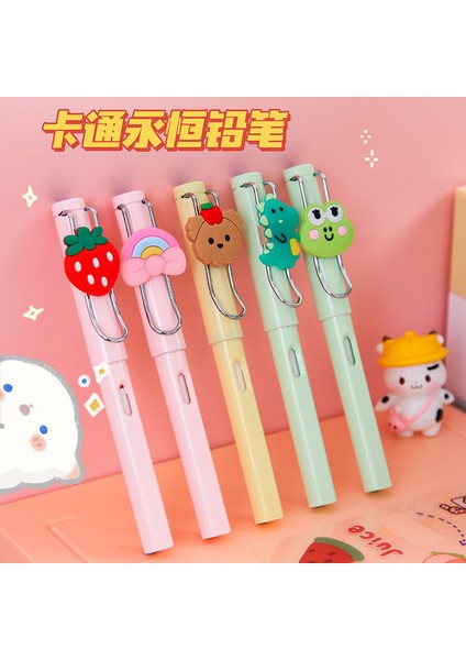 Stil 6 Ebedi Kalem Sevimli Kırtasiye Kawaii Okul Malzemeleri Karikatür Infinity Kalem Meyve Hayvan Dekorasyon Çocuklar Için (Yurt Dışından) fırsatları