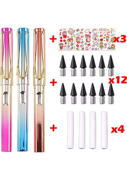 Seto 22 Adet Kawaii Sonsuz Kalem Sınırsız Yazma Çocuklar Için Sanat Kroki Sevimli Kalem Bileme Çizim Okul Malzemeleri Kırtasiye (Yurt Dışından)
